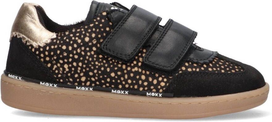 Mexx Kids XX825650-989 Meisjes Lage Sneakers Zwart Leer Klittenband