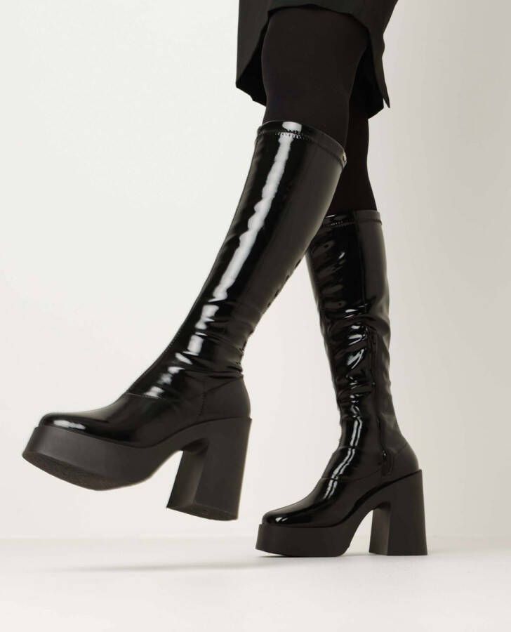 Mexx High Heel Boot Kora Zwart Dames Boots Ritssluiting Laarzen dames