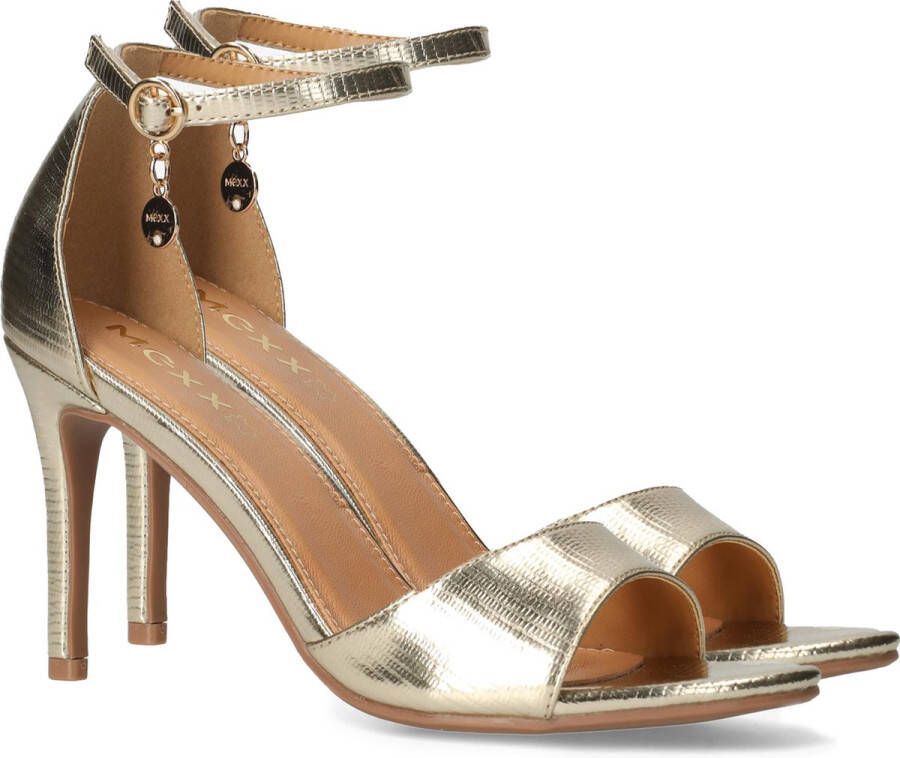 Mexx Leyla Paisley Heeled Sandal Gold Dames