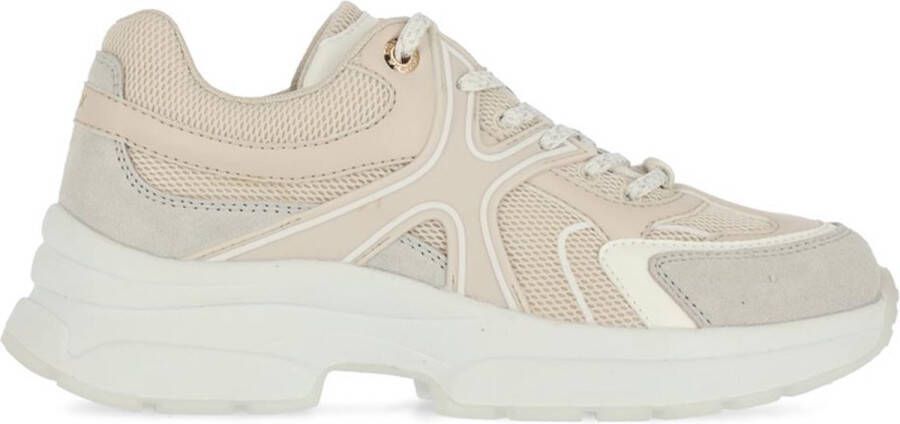 Mexx Beige Leren Sneaker voor Dames Beige Dames - Foto 10