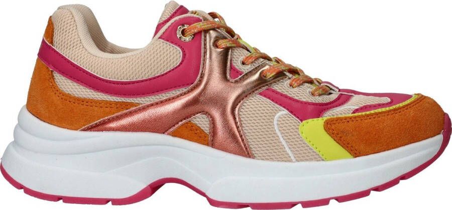 Mexx Loyce Lage sneakers Leren Sneaker Dames Oranje - Foto 3