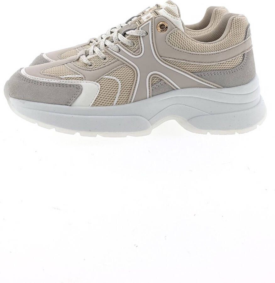 Mexx Beige Leren Sneaker voor Dames Beige Dames - Foto 2
