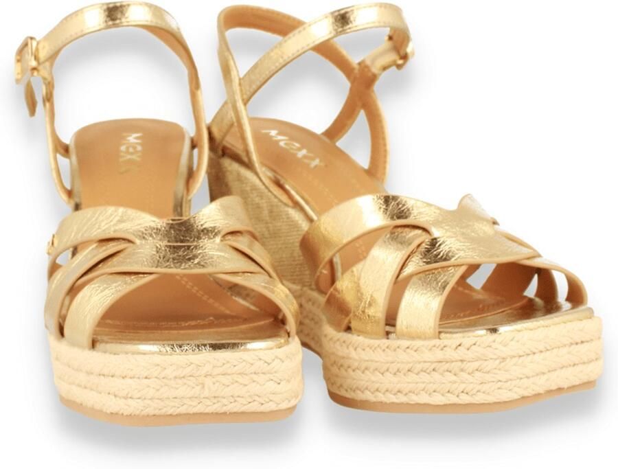 Mexx Tamika Sandalen Met Sleehak Dames Goudkleurig - Foto 6