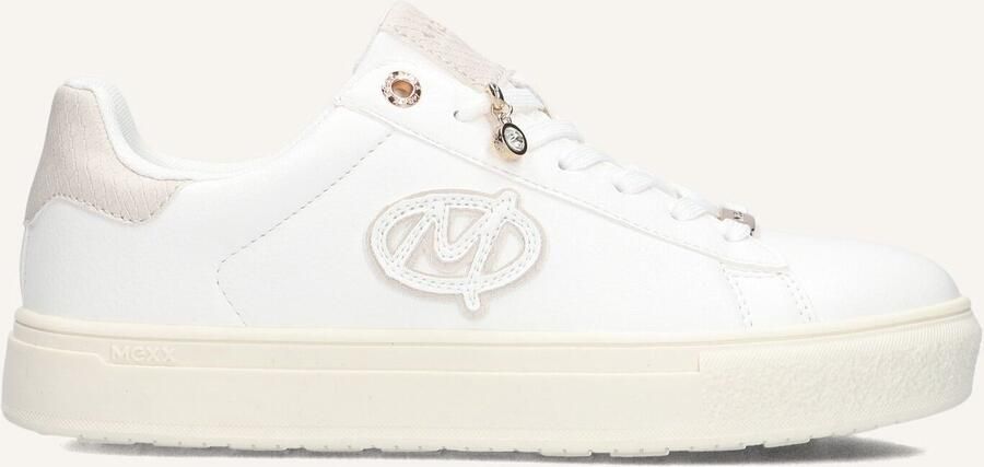 Mexx Dames Sneakers Tesi Rio Leren Lage sneakers Wit