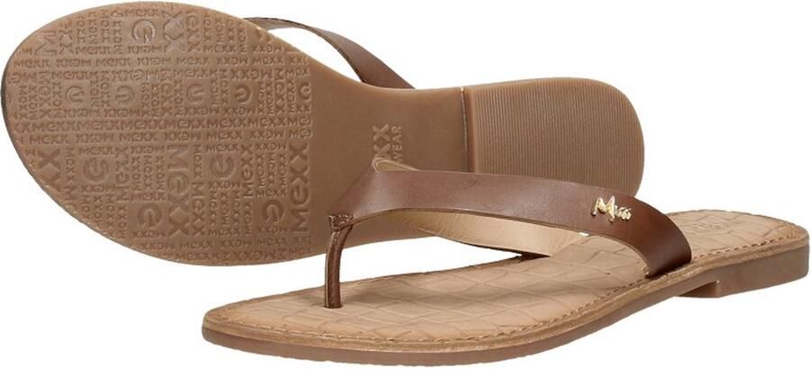 Mexx Grizzly Teenslippers cognac - Foto 4