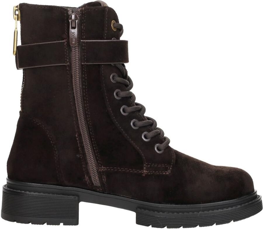 Mexx Kimberly II Glad Veterschoenen Hoog donkerbruin