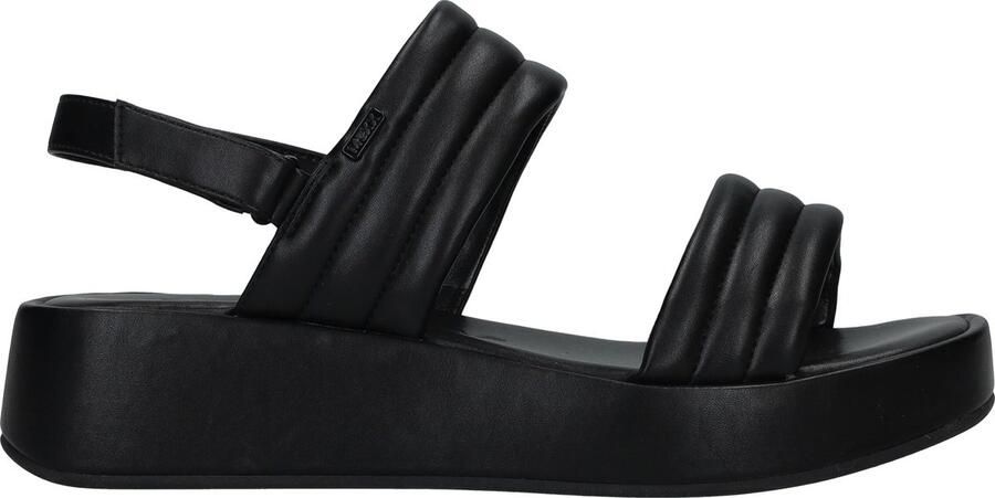 Mexx Zwarte Platform Sandaal voor Dames Black