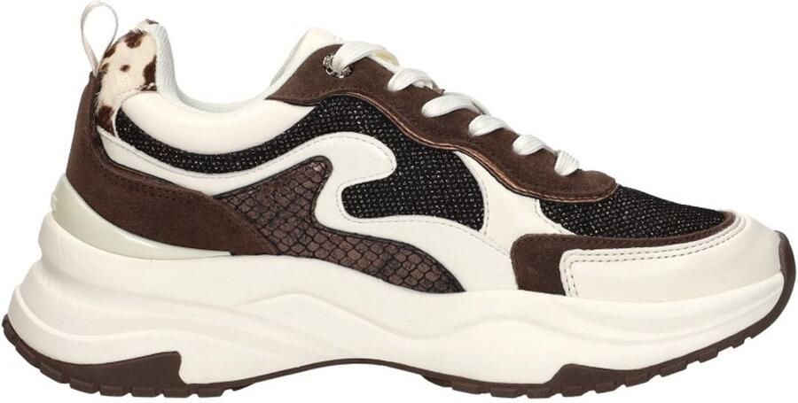 Mexx Palma Ora Sneakers Laag Donkerbruin