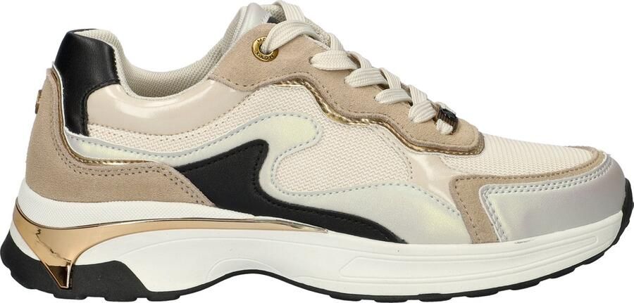 MEXX Sneakers laag 'Portia Liebe' cappuccino goud mintgroen