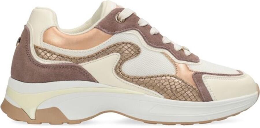 Mexx PORTIA LOVE Sneaker Dames Sneaker-Wit Bruin
