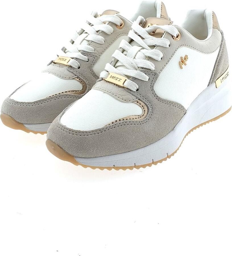 Mexx Sneaker Hena Dames Beige White - Foto 3