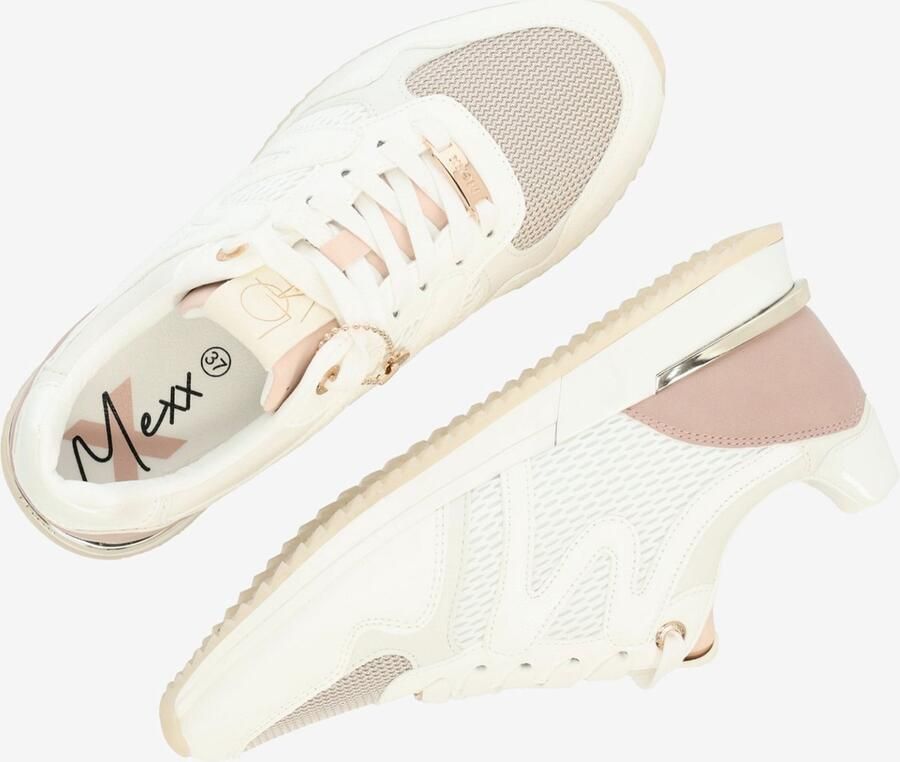 Mexx Sneaker Kate Dames Wit Roze