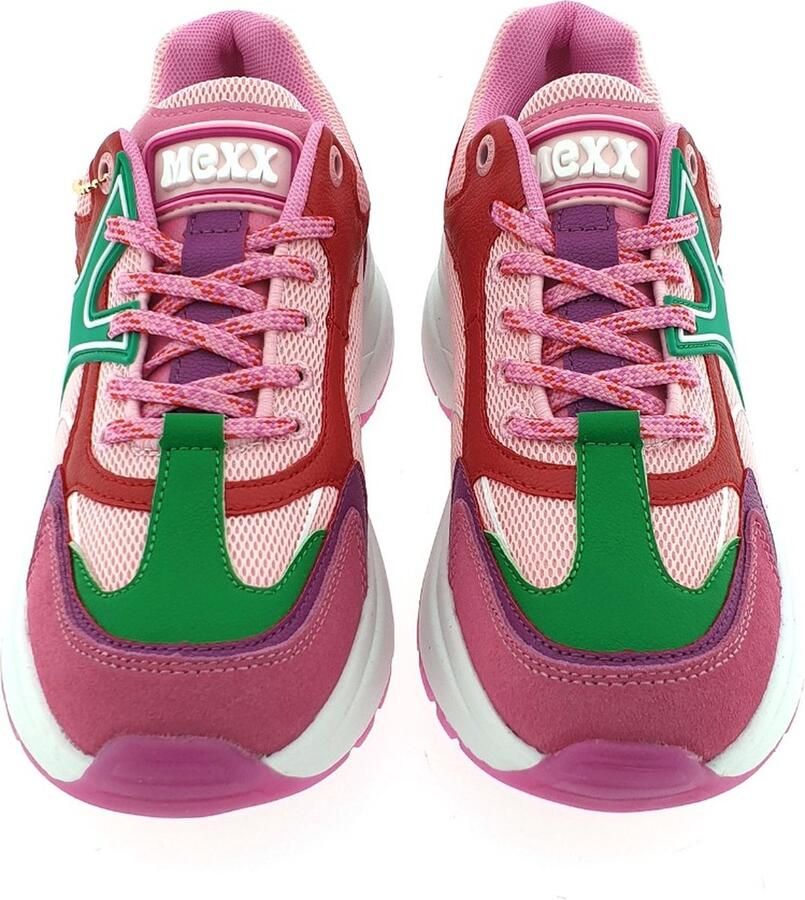 Mexx Loyce Lage sneakers Leren Sneaker Dames Paars - Foto 7