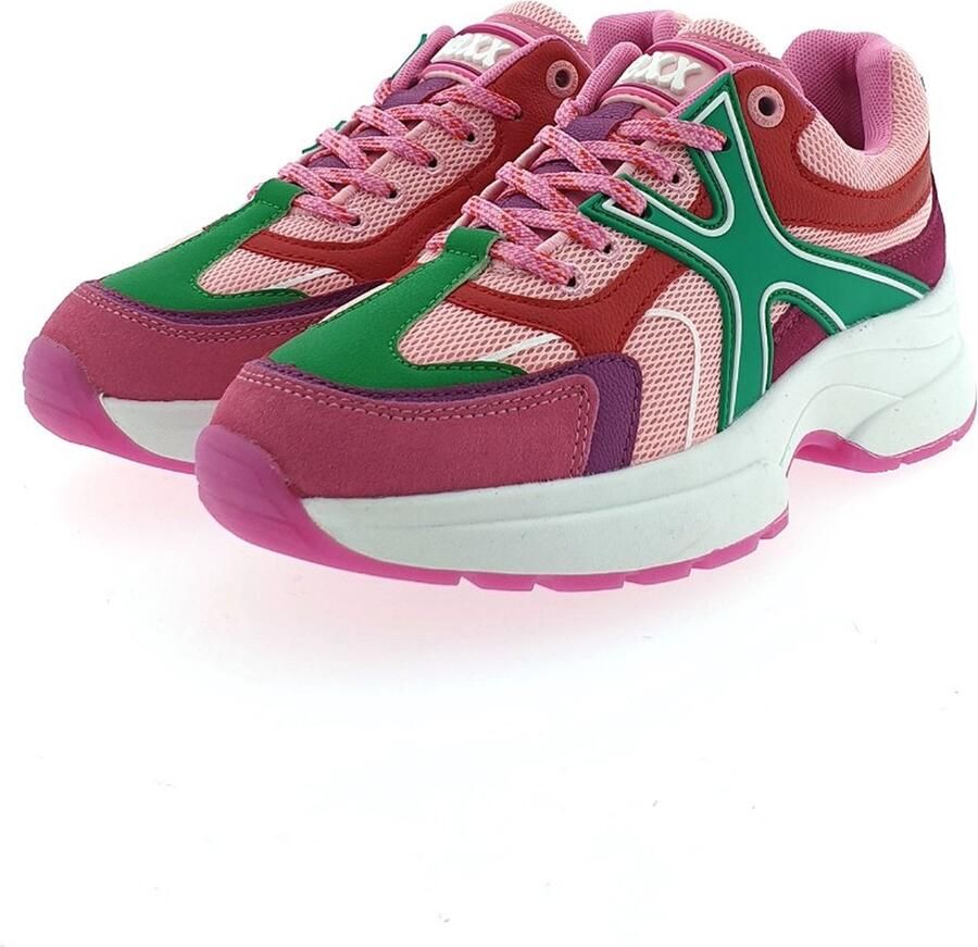 Mexx Loyce Lage sneakers Leren Sneaker Dames Paars - Foto 5