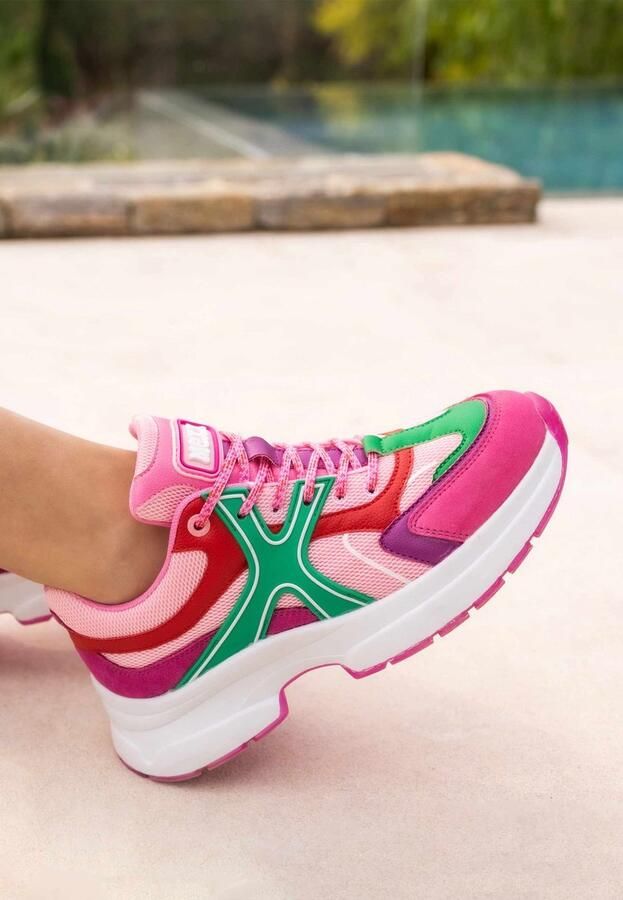 Mexx Loyce Lage sneakers Leren Sneaker Dames Paars - Foto 12