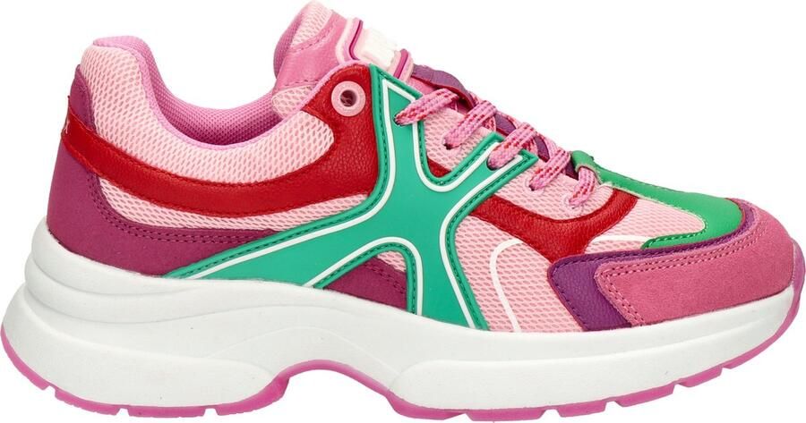 Mexx Loyce Lage sneakers Leren Sneaker Dames Paars - Foto 17