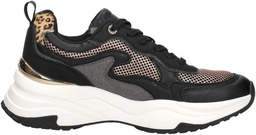 Mexx Sneakers Palma Ora MI001002653W-1111 Zwart Goud - Foto 3