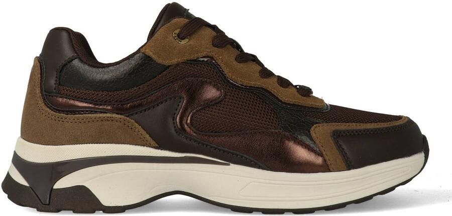 Mexx Portia Love chunky sneakers donkerbruin - Foto 7