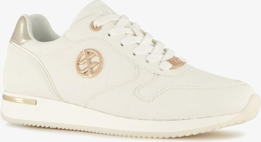 Mexx XX By dames sneakers wit goud Uitneembare zool