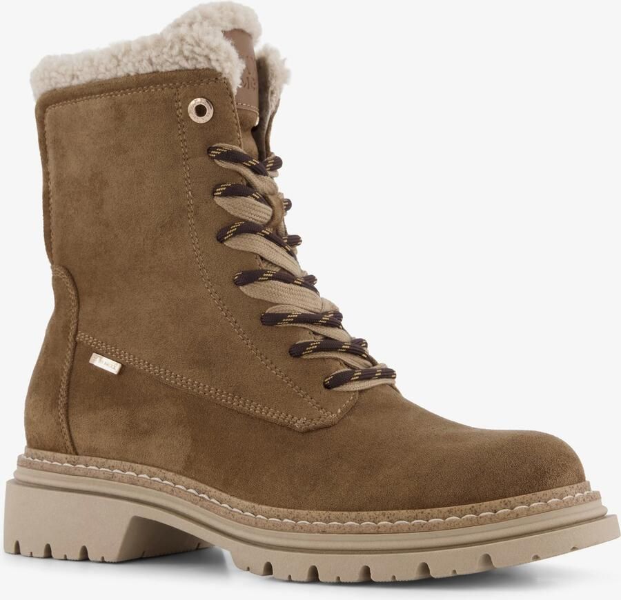 Mexx XX by gevoerde dames veterboots cognac
