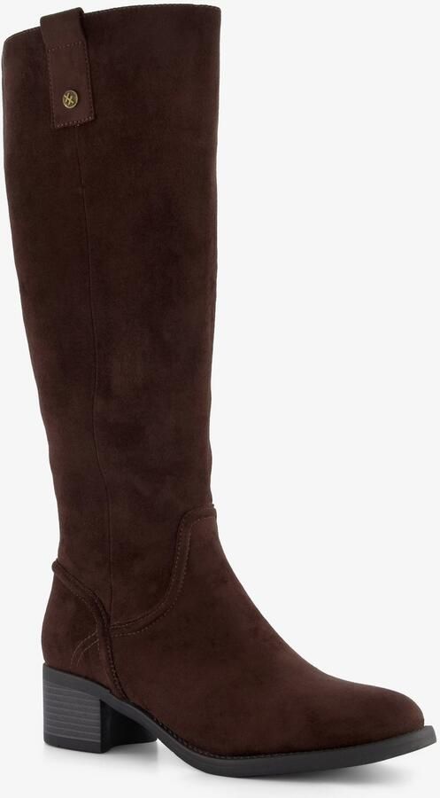Mexx XX By hoge dames laarzen met hak donkerbruin