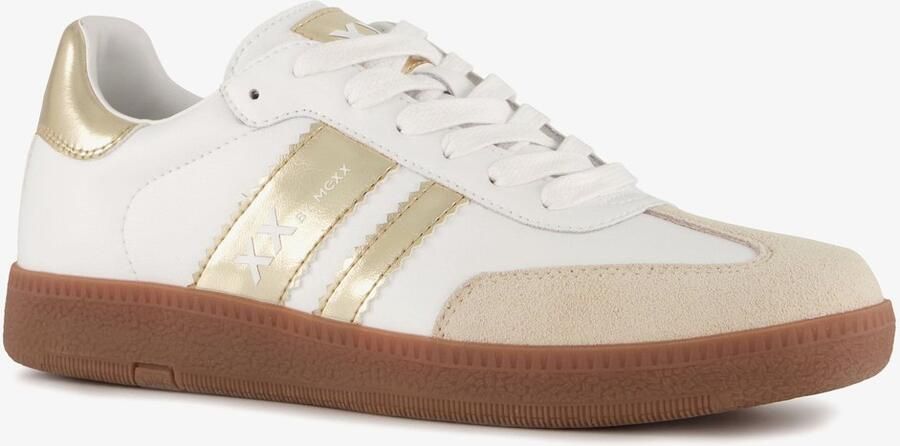 Mexx XX By metallic dames sneakers wit goud Uitneembare zool