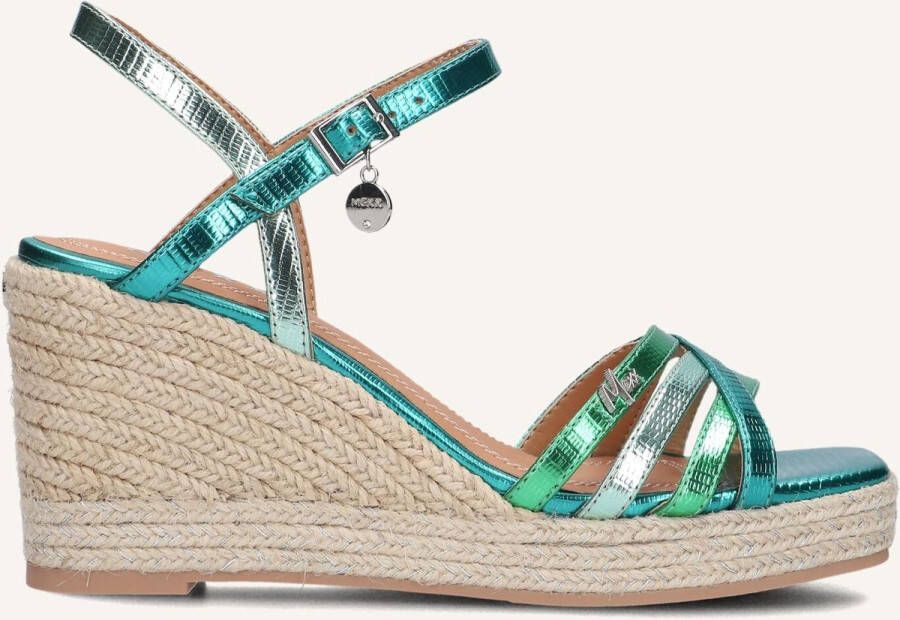 Mexx Noemi Pakina Sandalen Met Sleehak Dames Groen