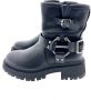 Mexx Zwarte Biker Boots Parvati Stijl Black Dames - Thumbnail 2