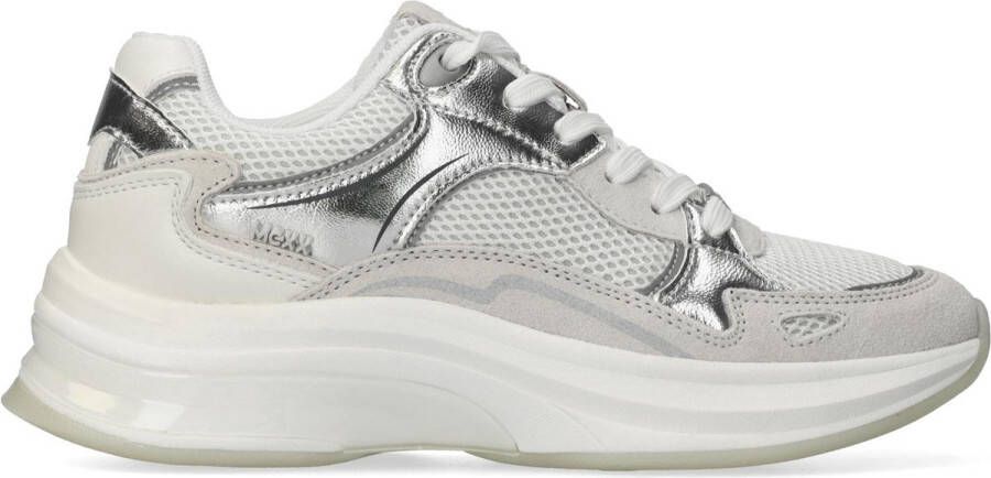 Mexx Racoon Phoeby Sneakers Laag Zilverkleur