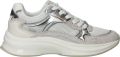 Mexx Racoon Phoeby Sneakers Laag Zilverkleur - Wit
