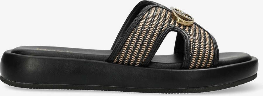 Mexx Rami Pacha Slippers zwart Synthetisch