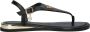 Mexx Zwarte Leren Sandalen Nyobi Stijl Black Dames - Thumbnail 10