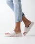 Mexx Off White Leren Look Slipper Jael White Dames - Thumbnail 3