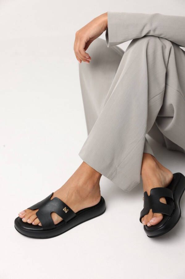 Mexx Slipper Lotus Dames Zwart