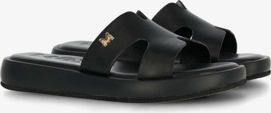 Mexx Zwarte Lotus Damesslippers Black Dames