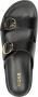 Mexx Zwarte Leatherlook Reptielenprint Slippers Black Dames - Thumbnail 9