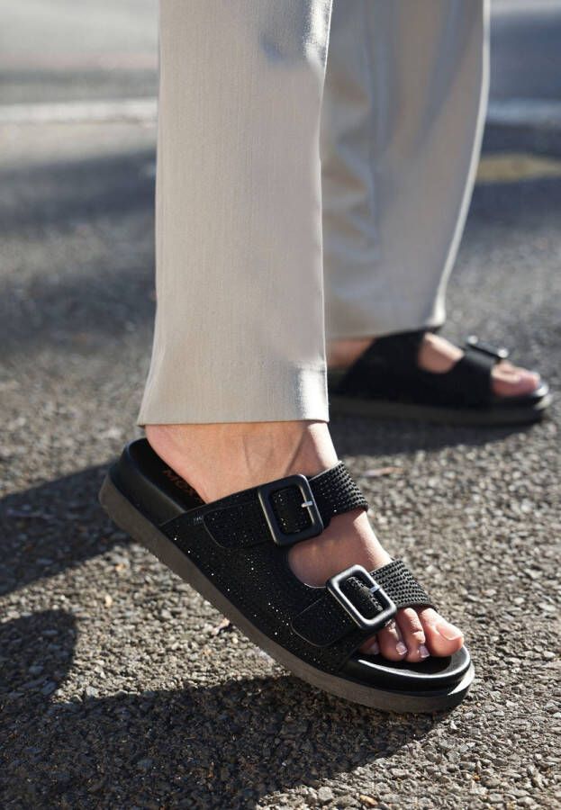 Mexx Zwarte Strass Slippers Noraia - Foto 2