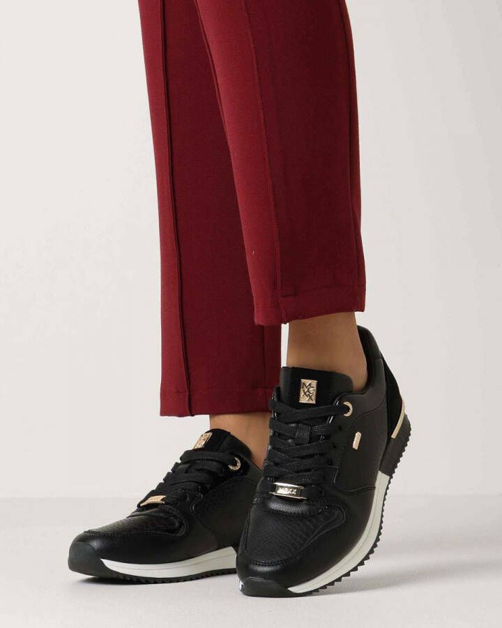 Mexx Fleur Lage sneakers Leren Sneaker Dames Zwart - Foto 6