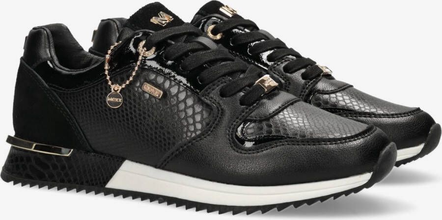Mexx Fleur Lage sneakers Leren Sneaker Dames Zwart - Foto 3