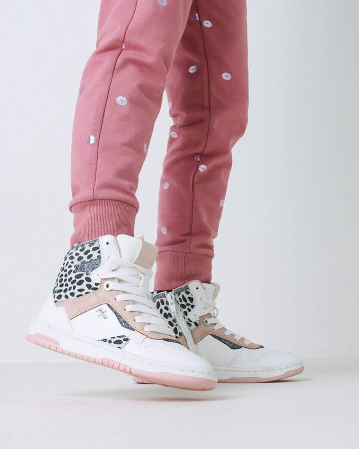 Mexx Sneaker Ginia Wit Roze Meisjes Kleding Sneakers