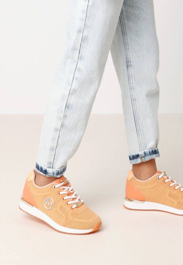 Mexx Sneaker Gitte Glitter Mini Meisjes Kleding Peach