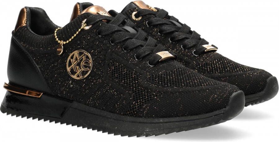 Mexx Sneaker Gitte Glitter Zwart Dames Sneakers