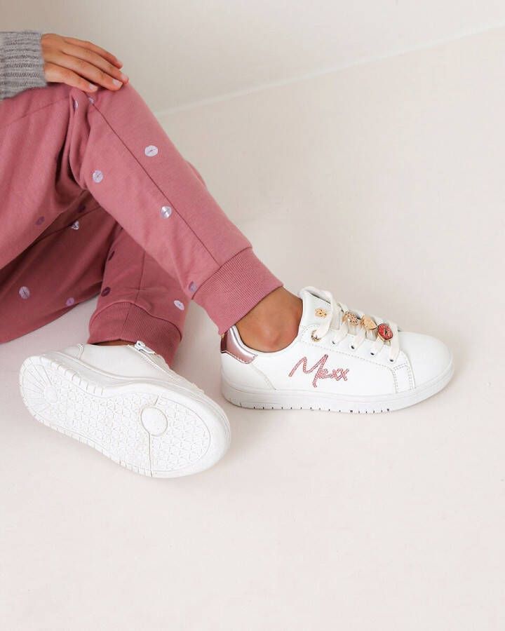 Mexx Sneaker Hoppa Wit Roze Kids Uni