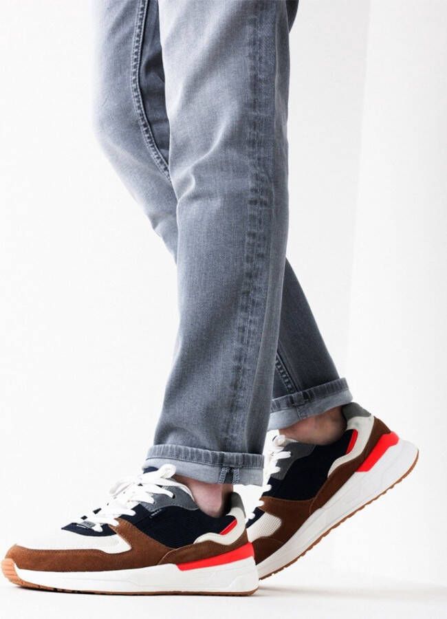 Mexx Sneaker Huxley Cognac Navy Mannen Sneakers - Foto 3