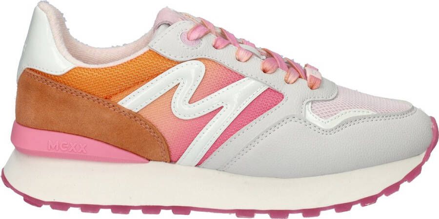 Mexx Juju suède sneakers oranje roze - Foto 3