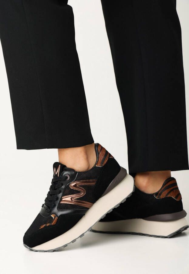 Mexx Sneaker Juju Humper Animal Print Brown black Dames