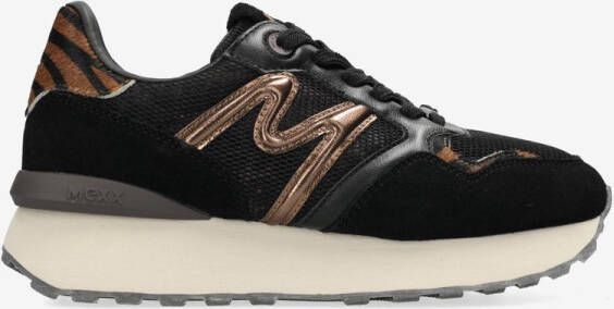 Mexx Sneaker Juju Humper Animal Print Brown black Dames