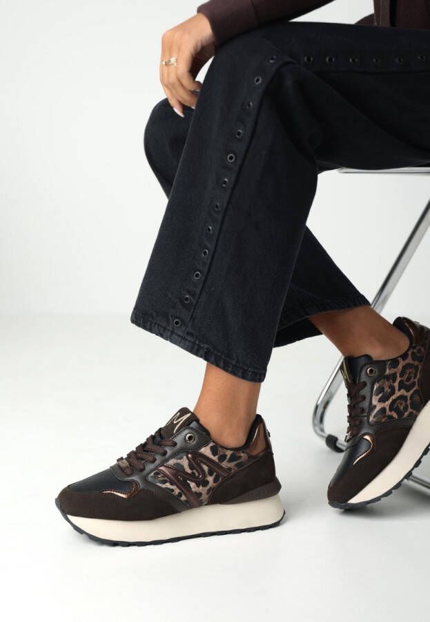 Mexx Sneaker Juju Humper Black brown Dames