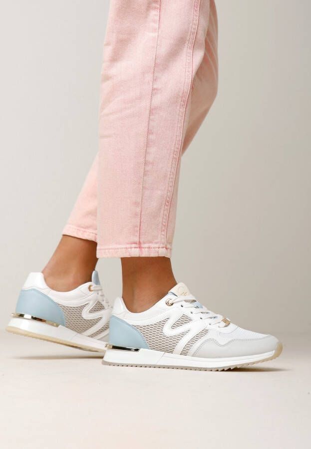 Mexx Sneaker Kate Dames Wit Licht Blauw