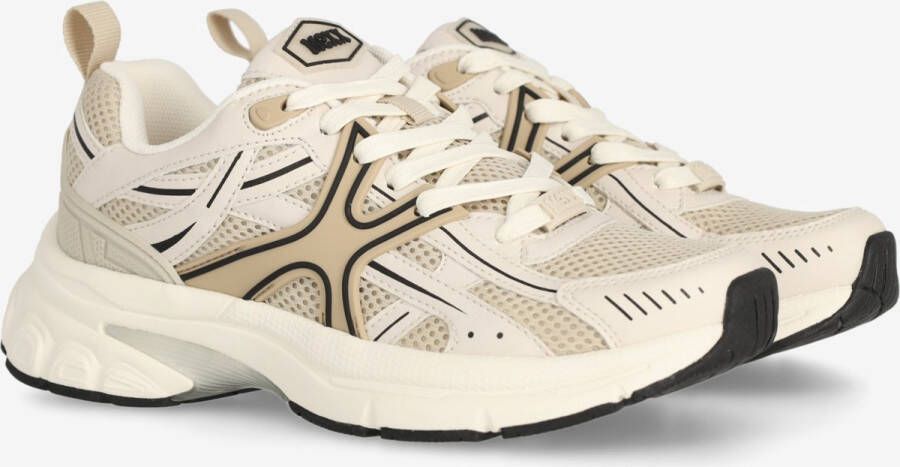 Mexx Sportieve Runner Sneaker met Beige Accents Beige Dames - Foto 2